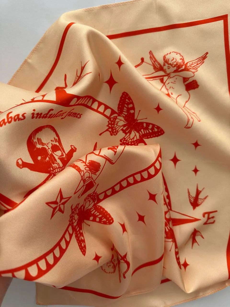 Silk scarf «COMPASS»