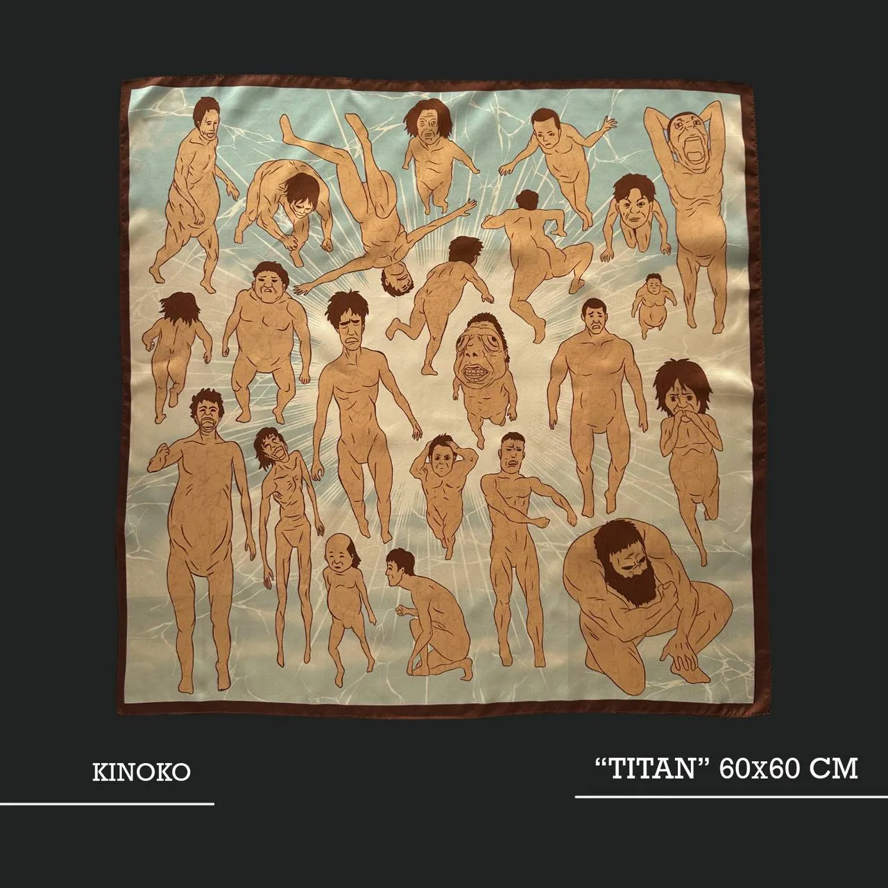 Silk scarf «TITANS» 4