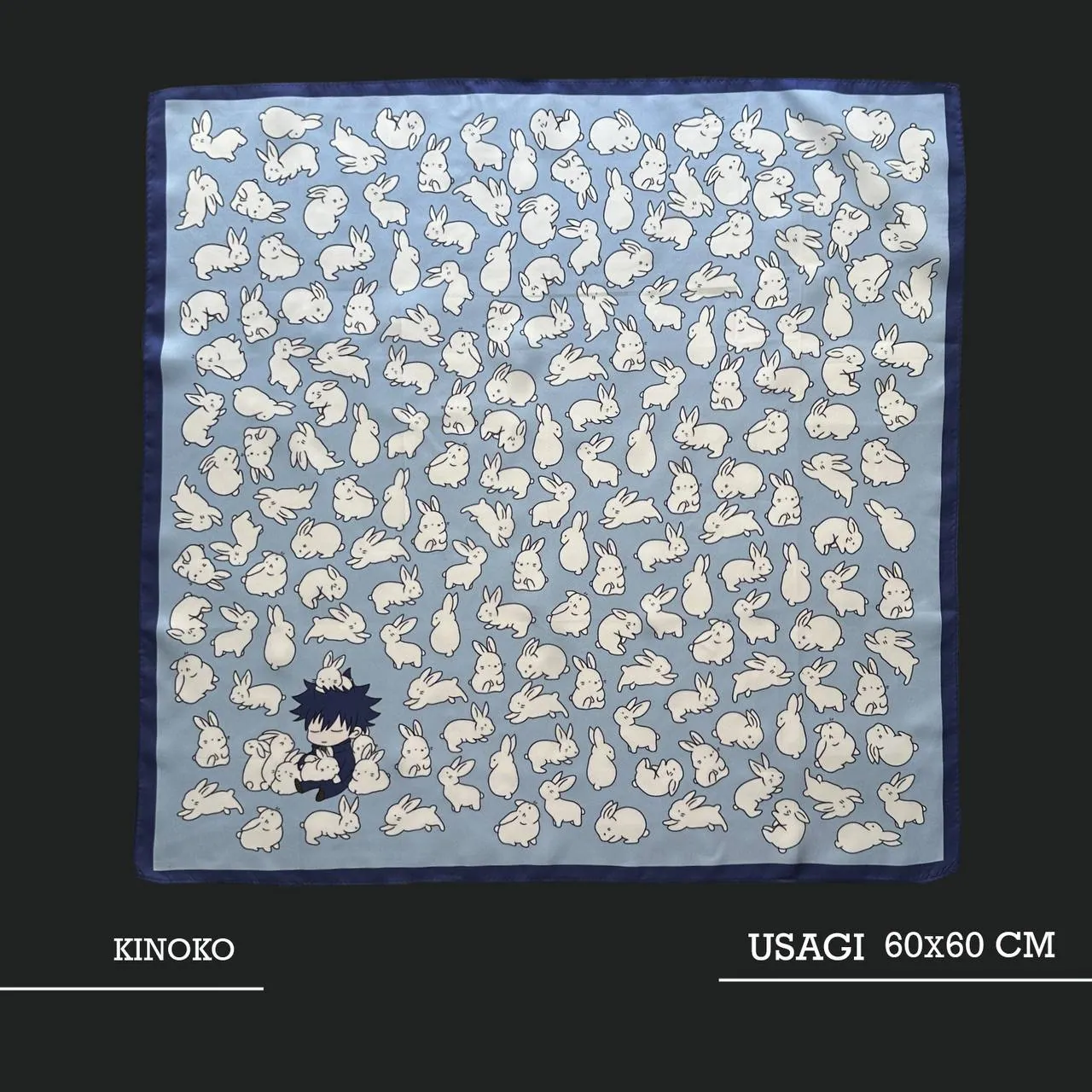 Silk scarf «USAGI» 3