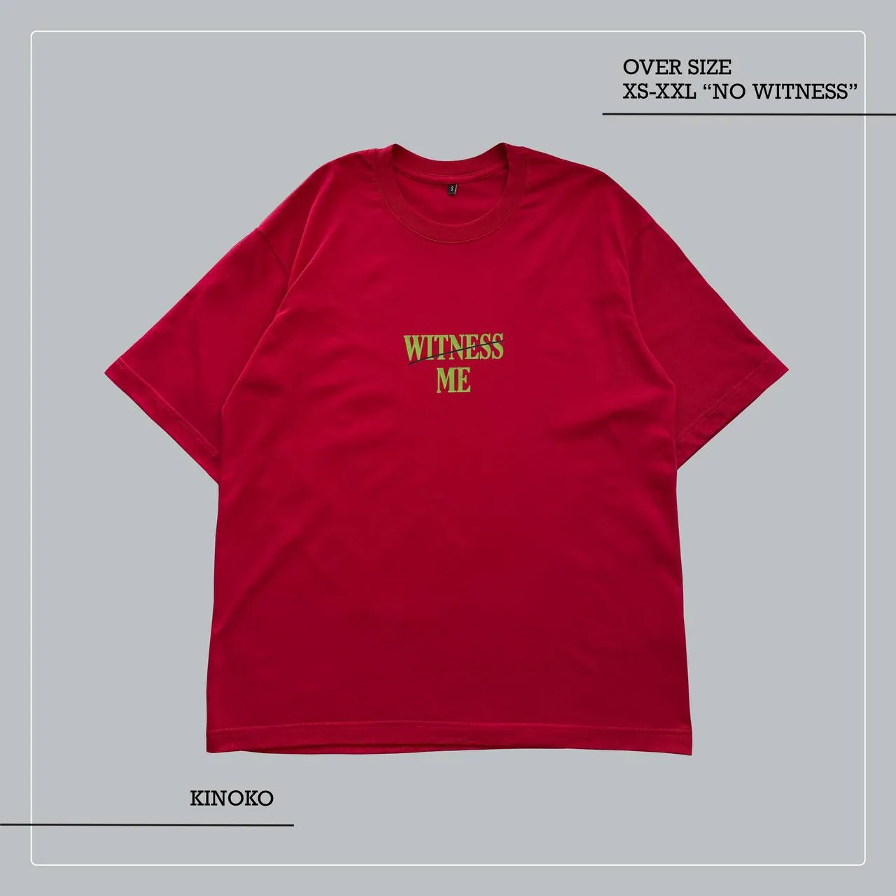T-shirt «WITHESS ME» 190 g 2
